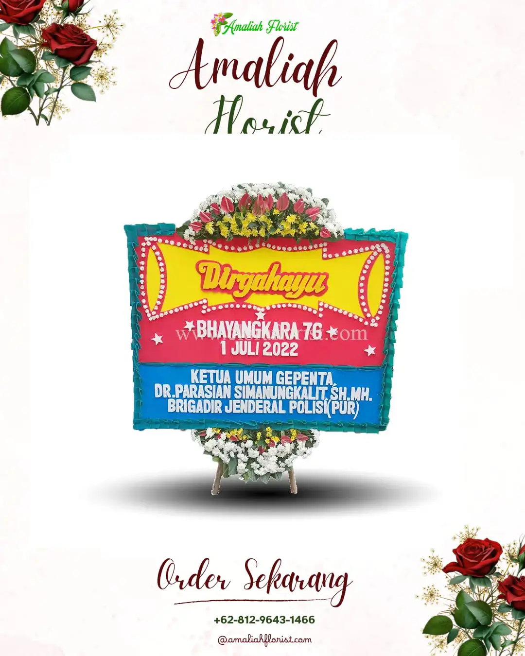 Papan Bunga HUT Ulang Tahun Simbarejo